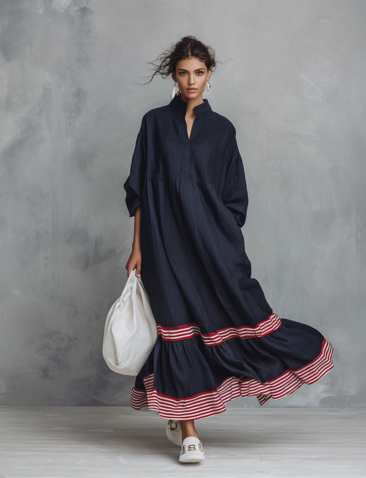 Bernice Ruffle Maxi Dress