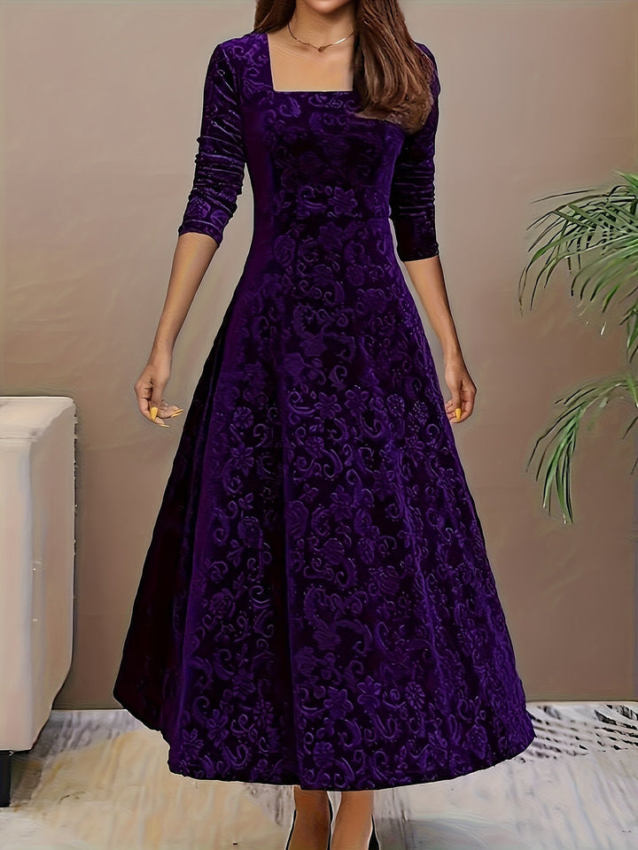 Nicola Elegant Velvet Dress