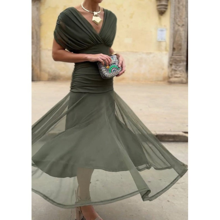 Breana Mesh Flower Dress