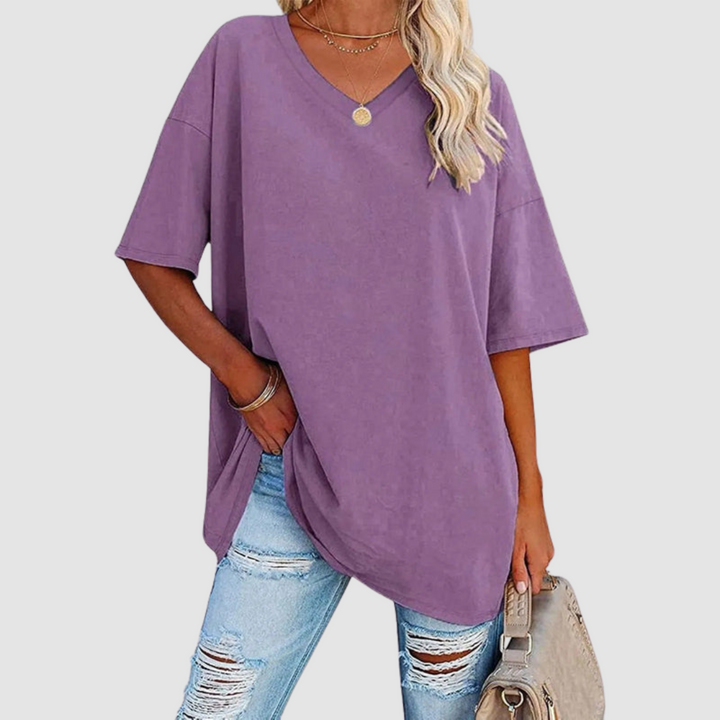 Gabrielle Elegant V-neck T-Shirt