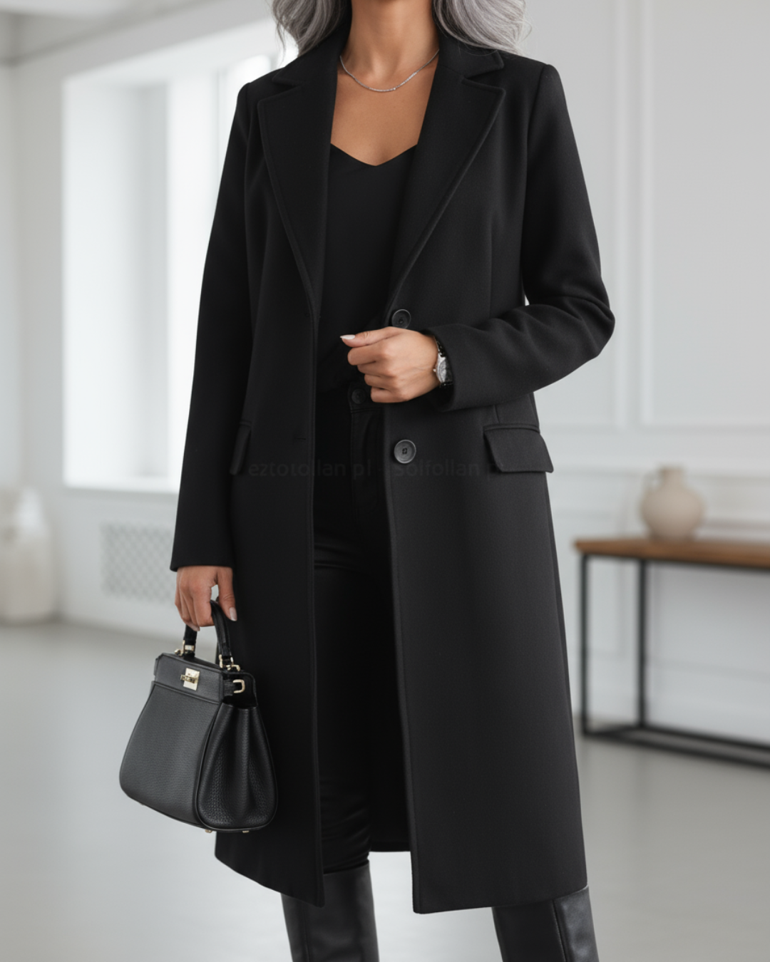 Anastacia Elegant Long Coat