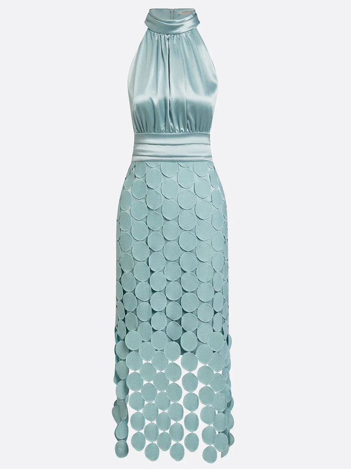 Eunice Halter Neck Midi Dress