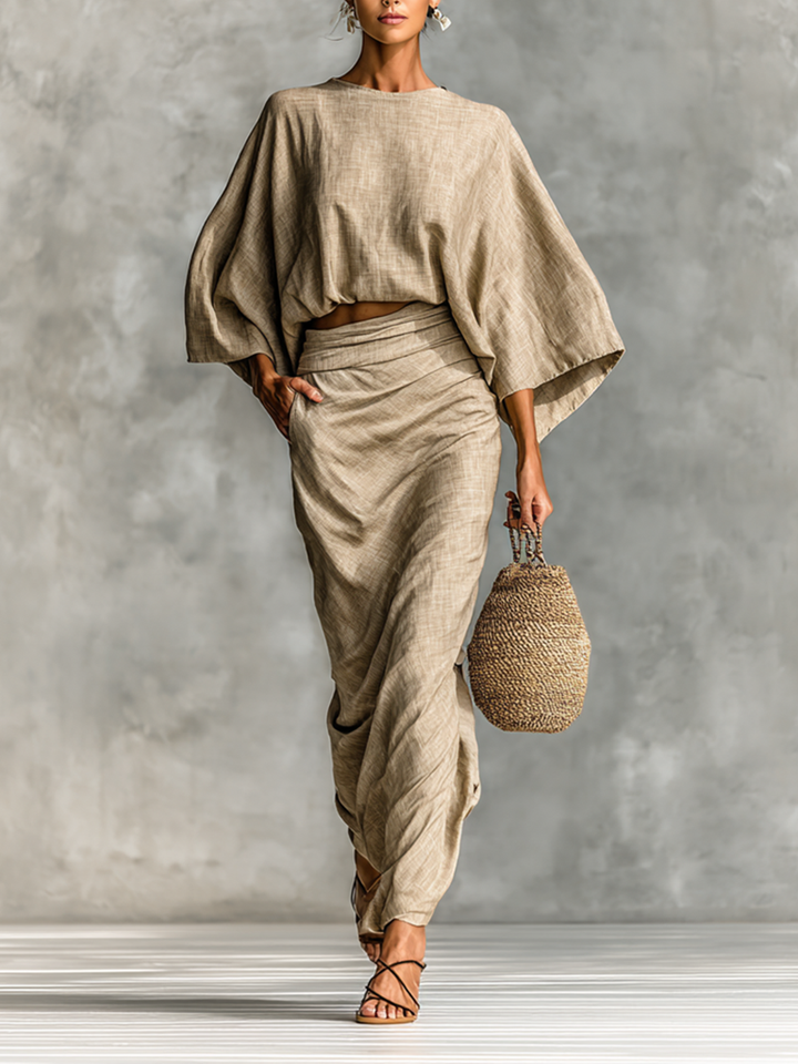 Paula | Long Sleeve Skirt Set