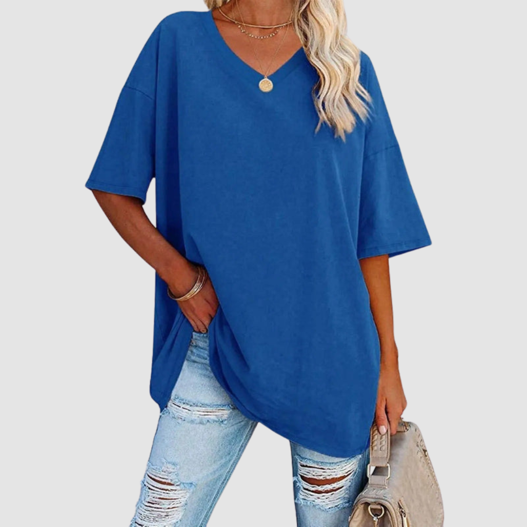 Gabrielle Elegant V-neck T-Shirt