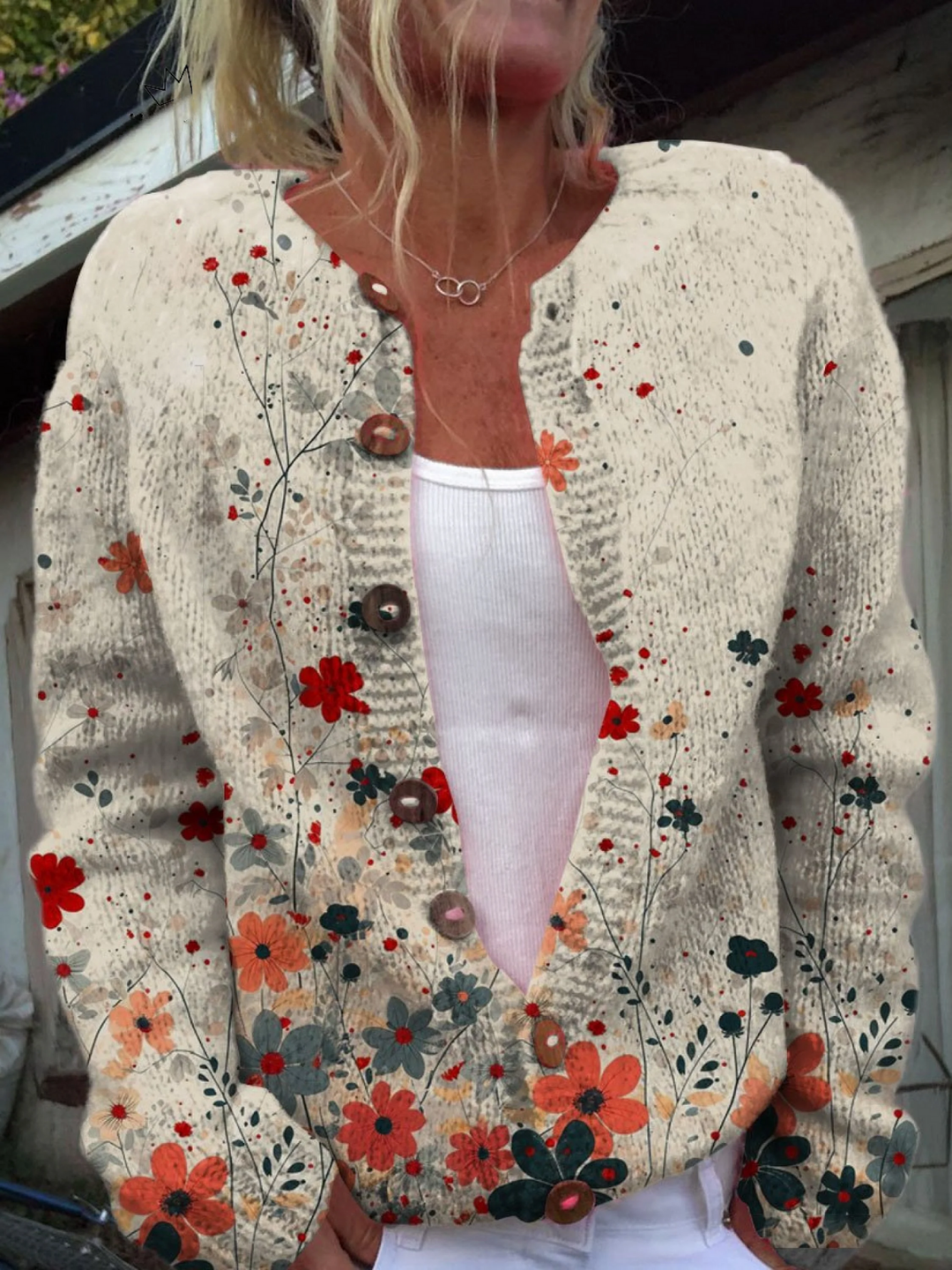 Sabrina | Vintage Floral Print Cardigan