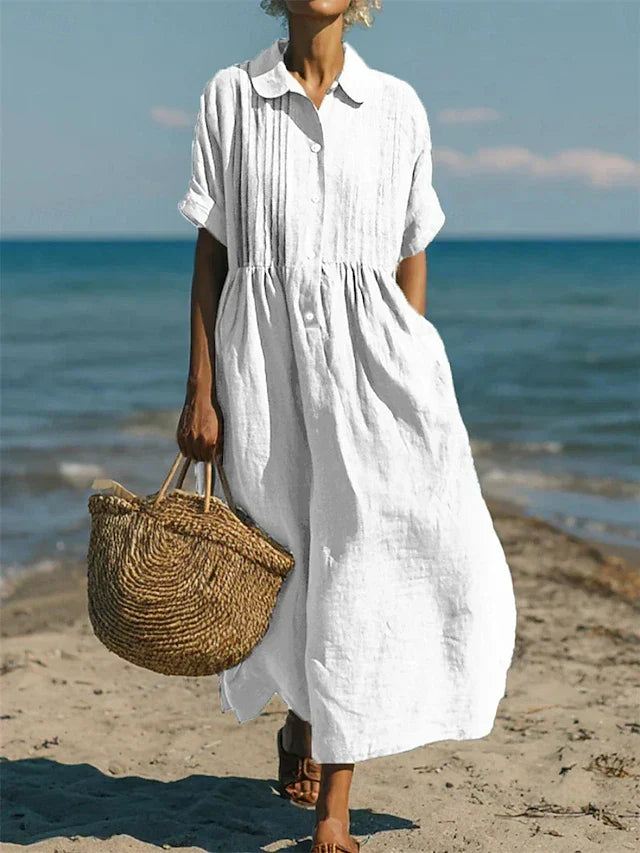 Alianna Elegant Shirt Dress
