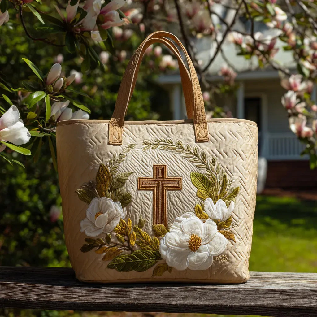 Handmade Bag with Cross Motif