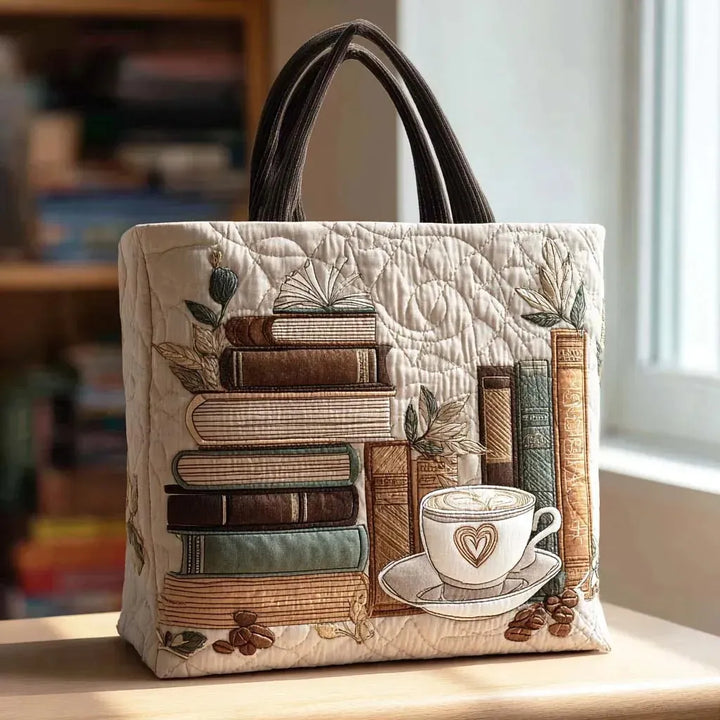 Handmade Bag with Cafe Motif