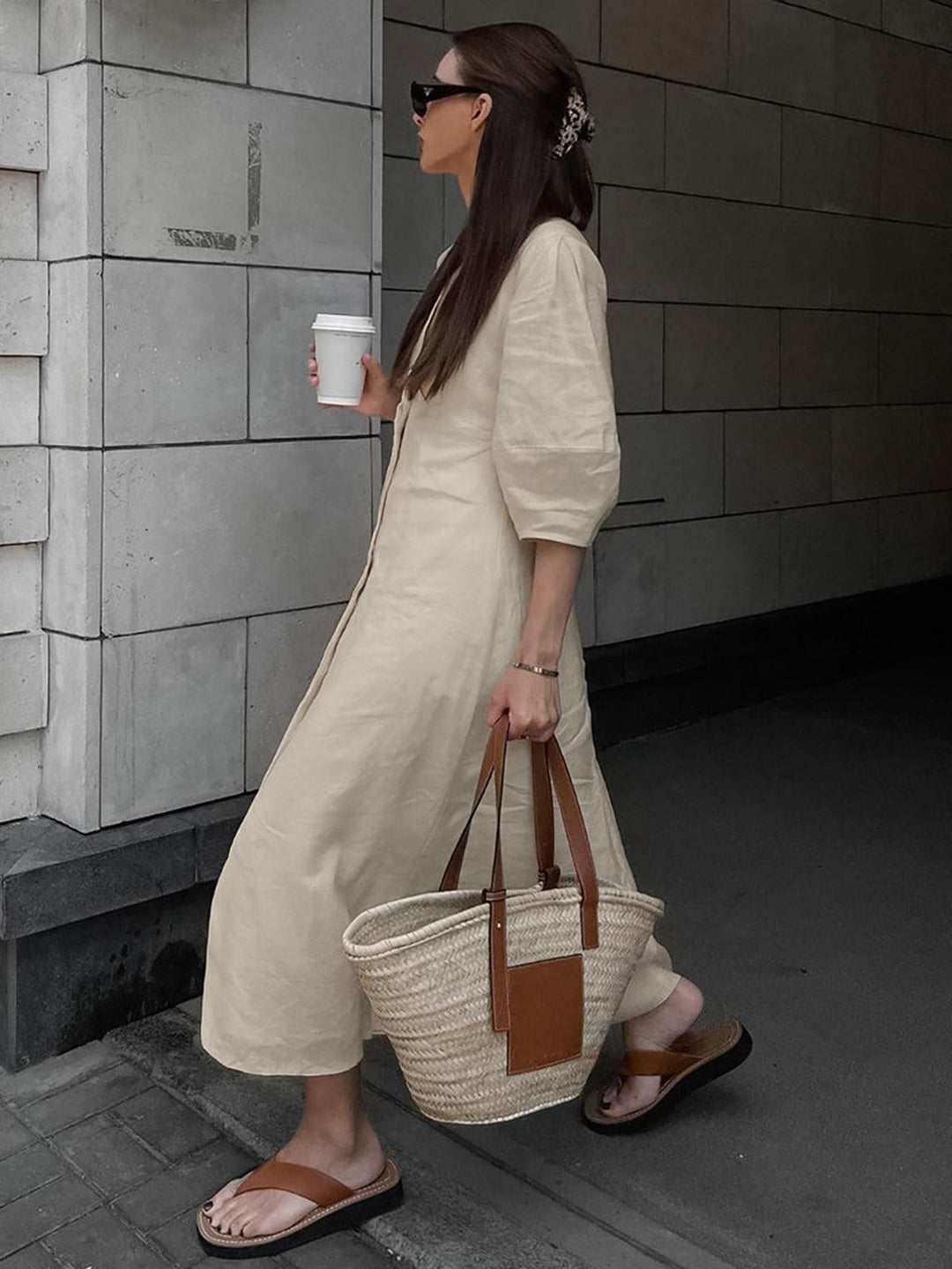 Shyla Buttoned Maxi Dress