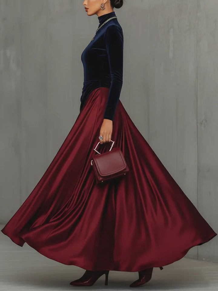 Brenna Elegant Suede Dress