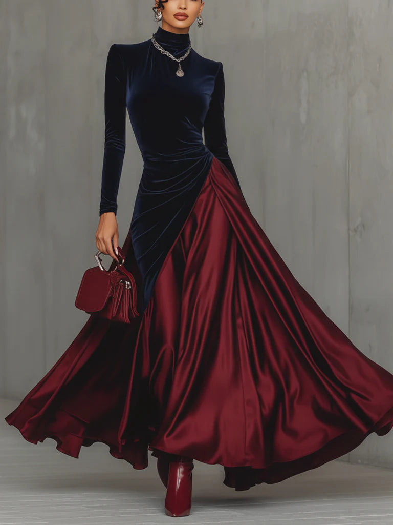 Brenna Elegant Suede Dress