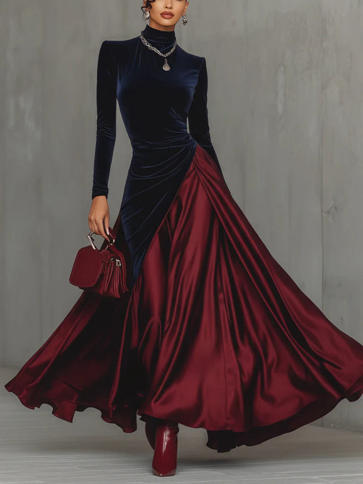 Brenna Elegant Suede Dress