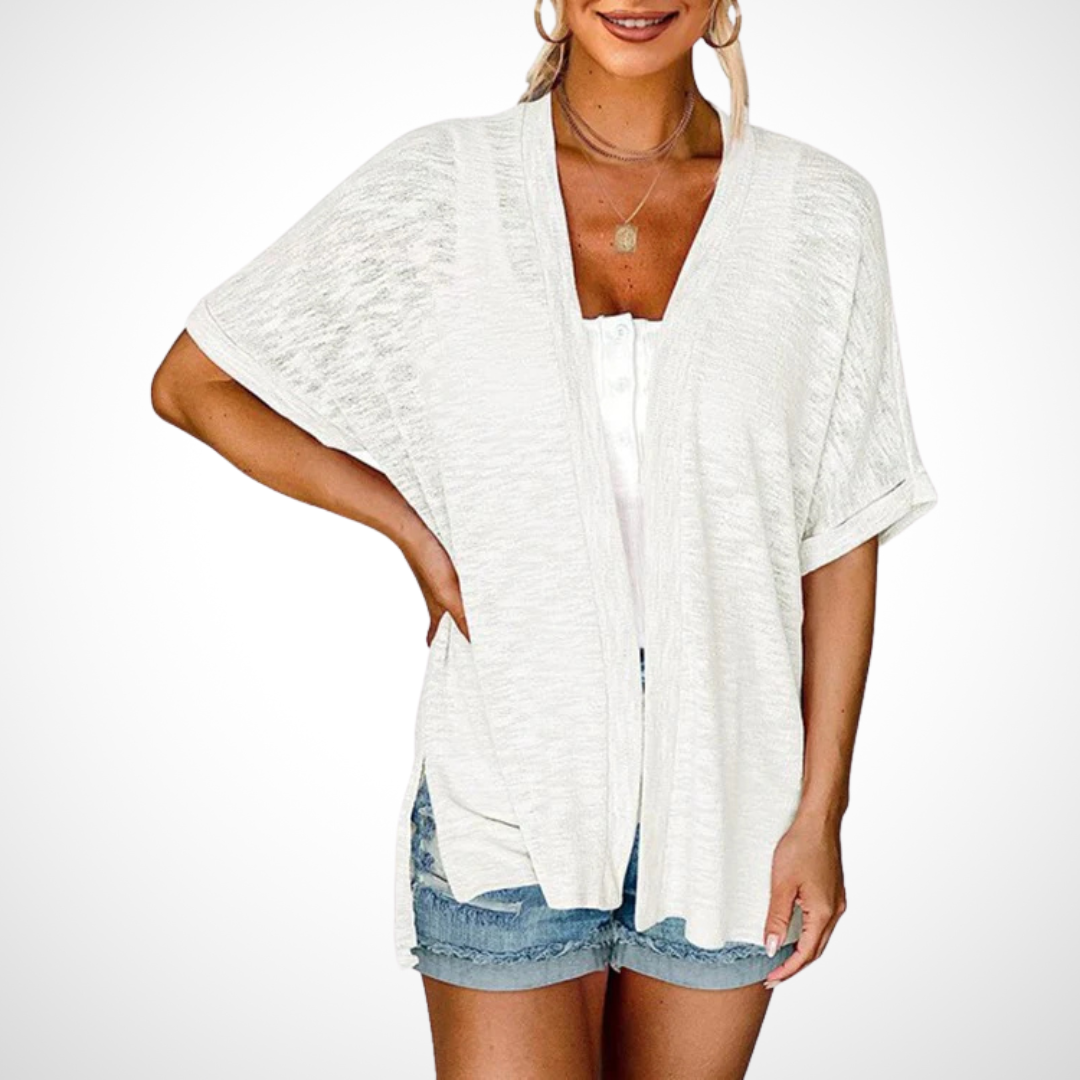 Ruth | Stylish Flowy Short Sleeve Cardigan