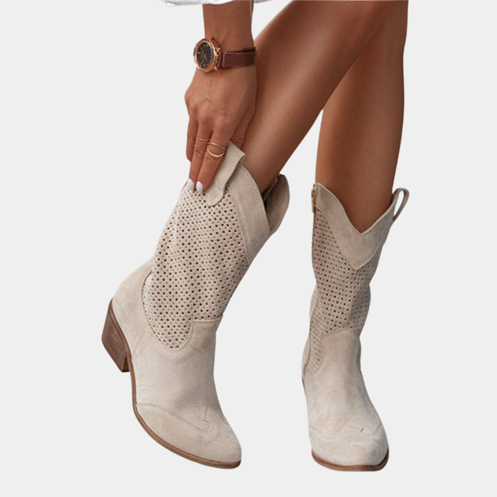 Rachelle Cowboy Style Orthopedic Boots