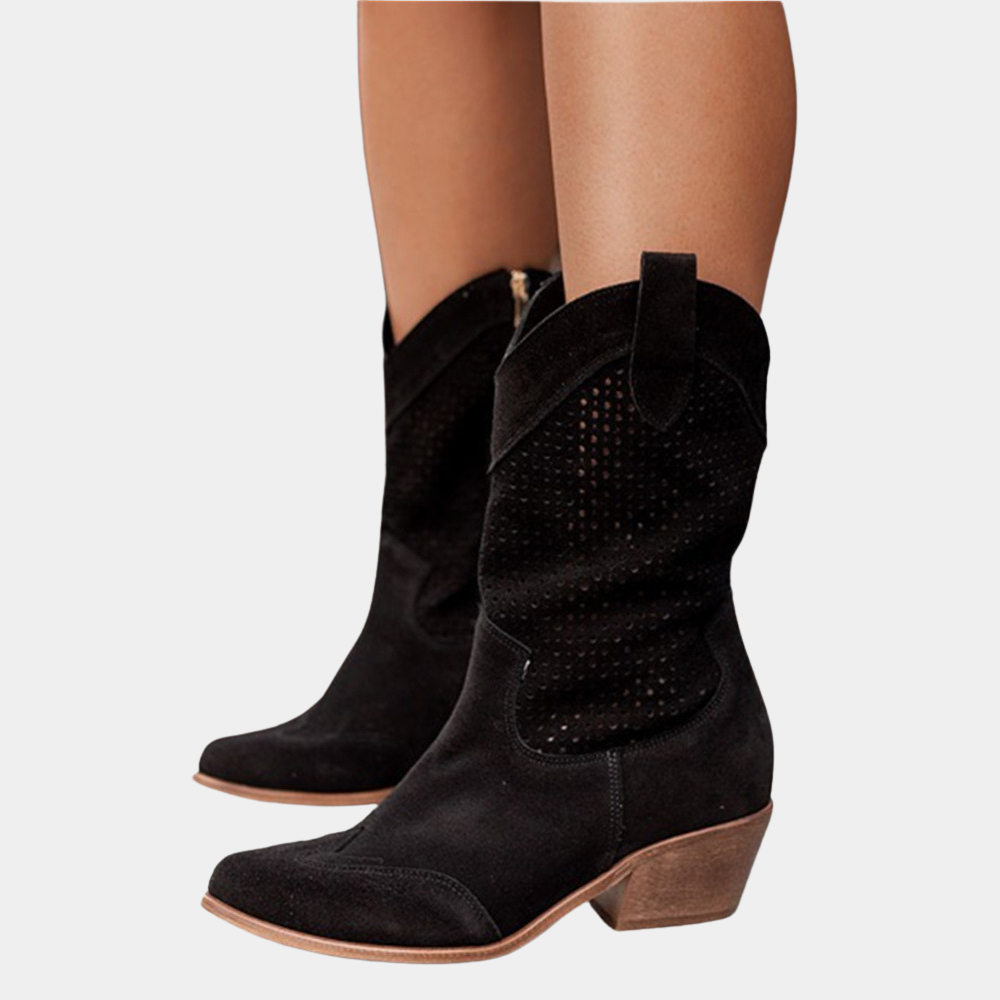 Rachelle Cowboy Style Orthopedic Boots