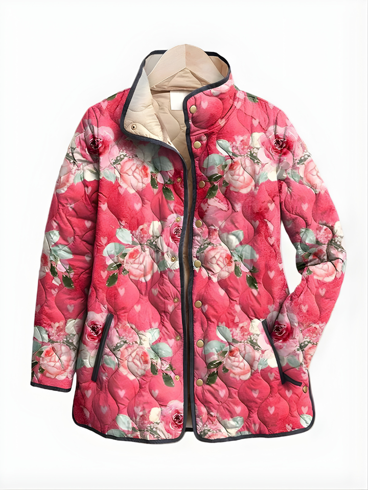 CARTER | Vintage Charming Floral Quilted Jacket