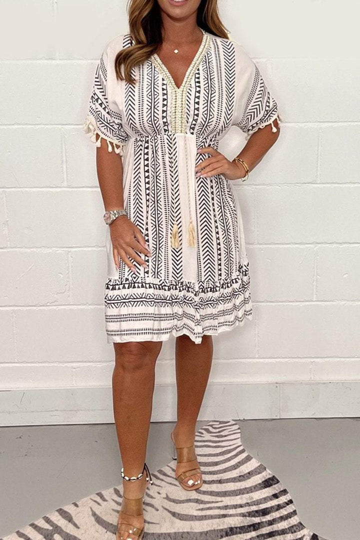 Jolina Casual V-Neck Dress