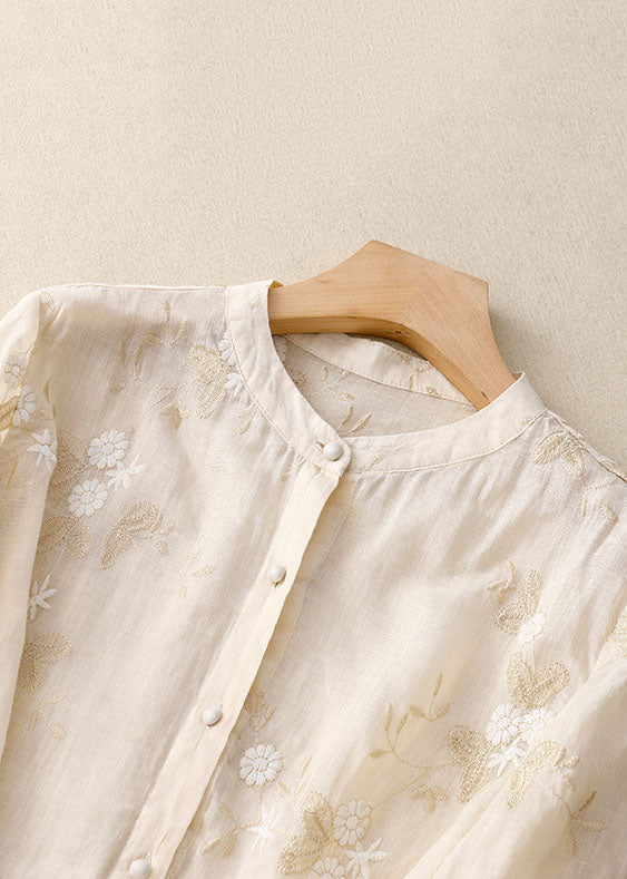 Kourtney | Chic Blouse with Floral Accents