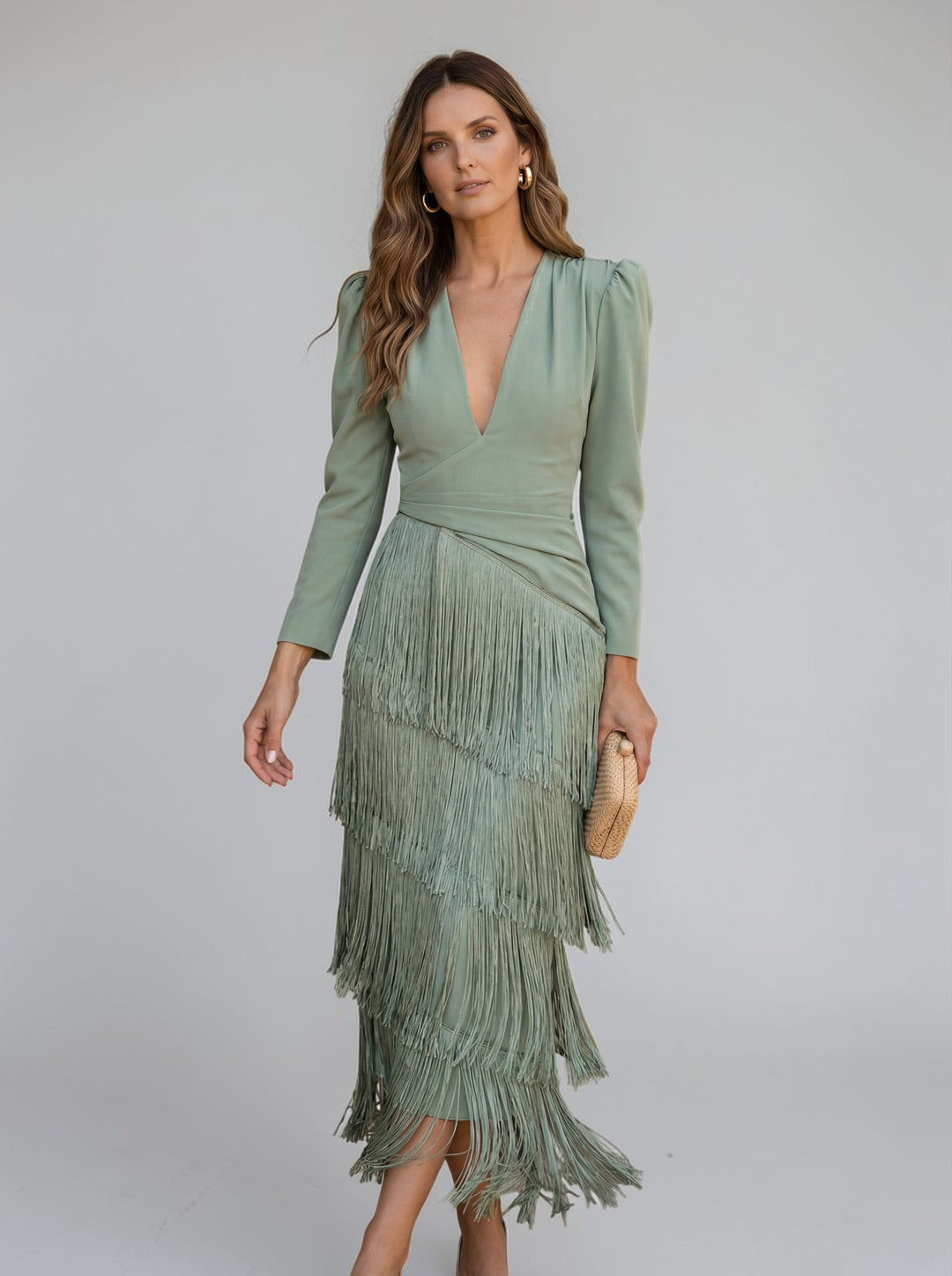 Regina Elegant Fringe Dress