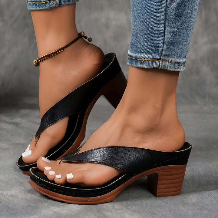 Geneva Elegant High-Heeled Mule