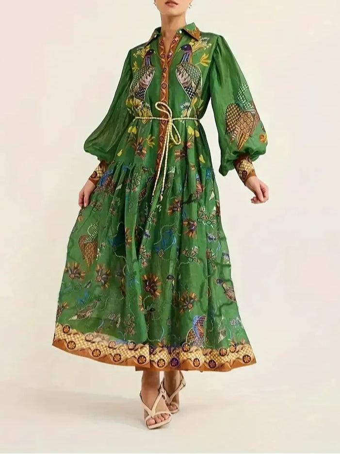 Coralie Floral Print Maxi Dress