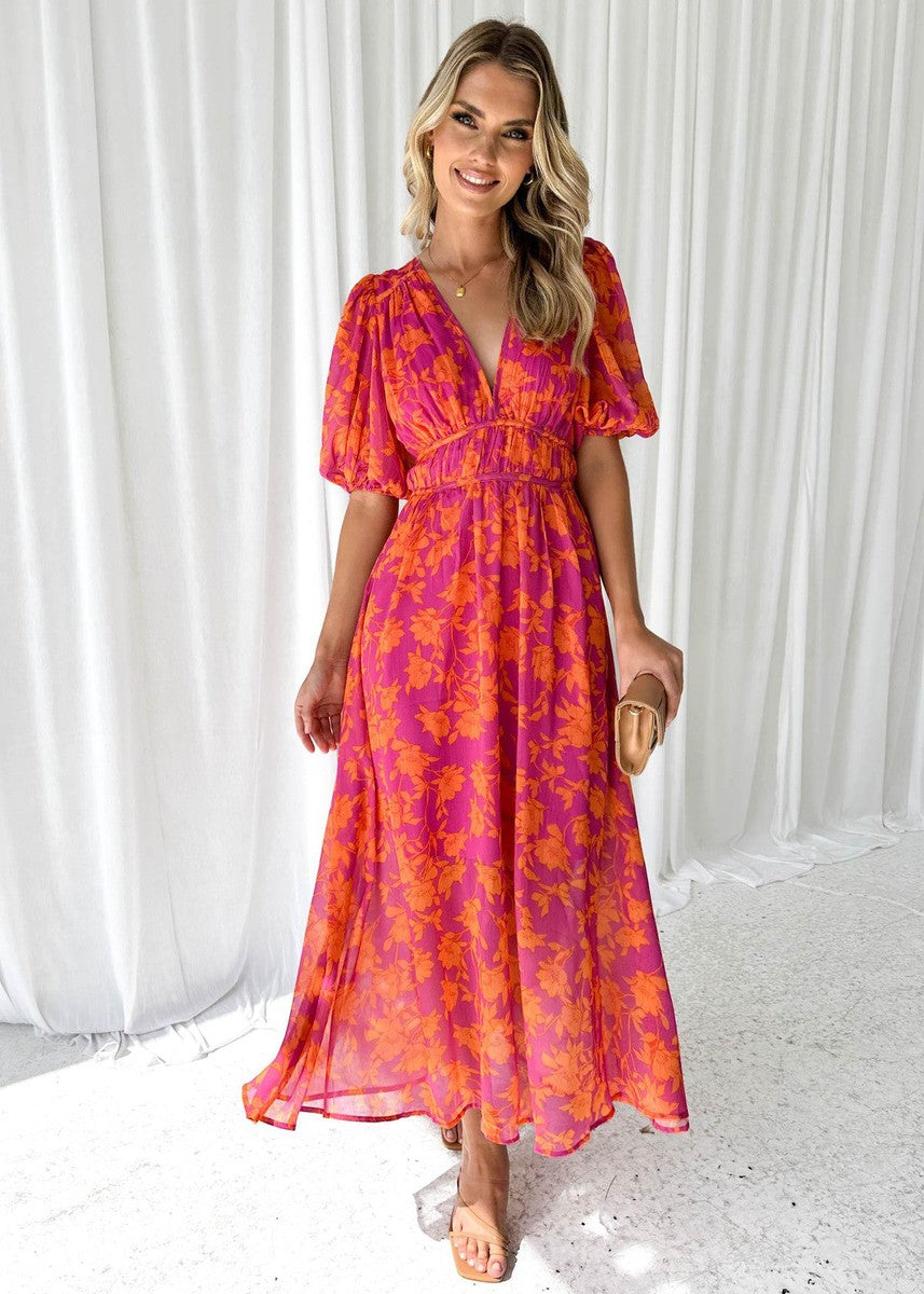Ossie Floral Midi Dress