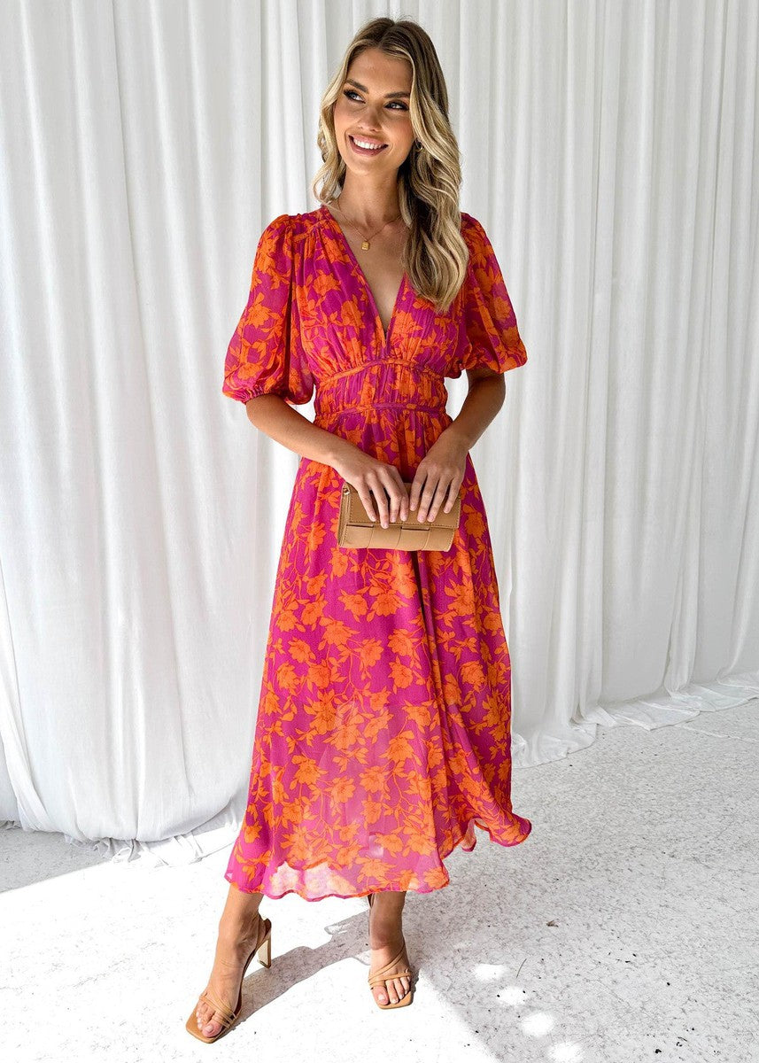 Ossie Floral Midi Dress