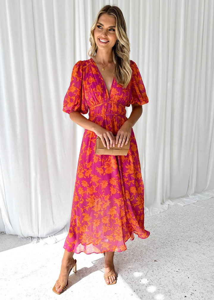 Ossie Floral Midi Dress