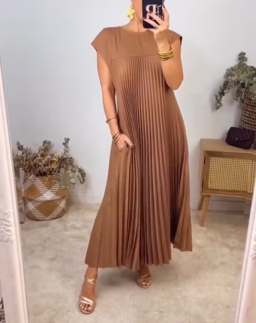Giselle Effortlessly Elegant Pleated Dress