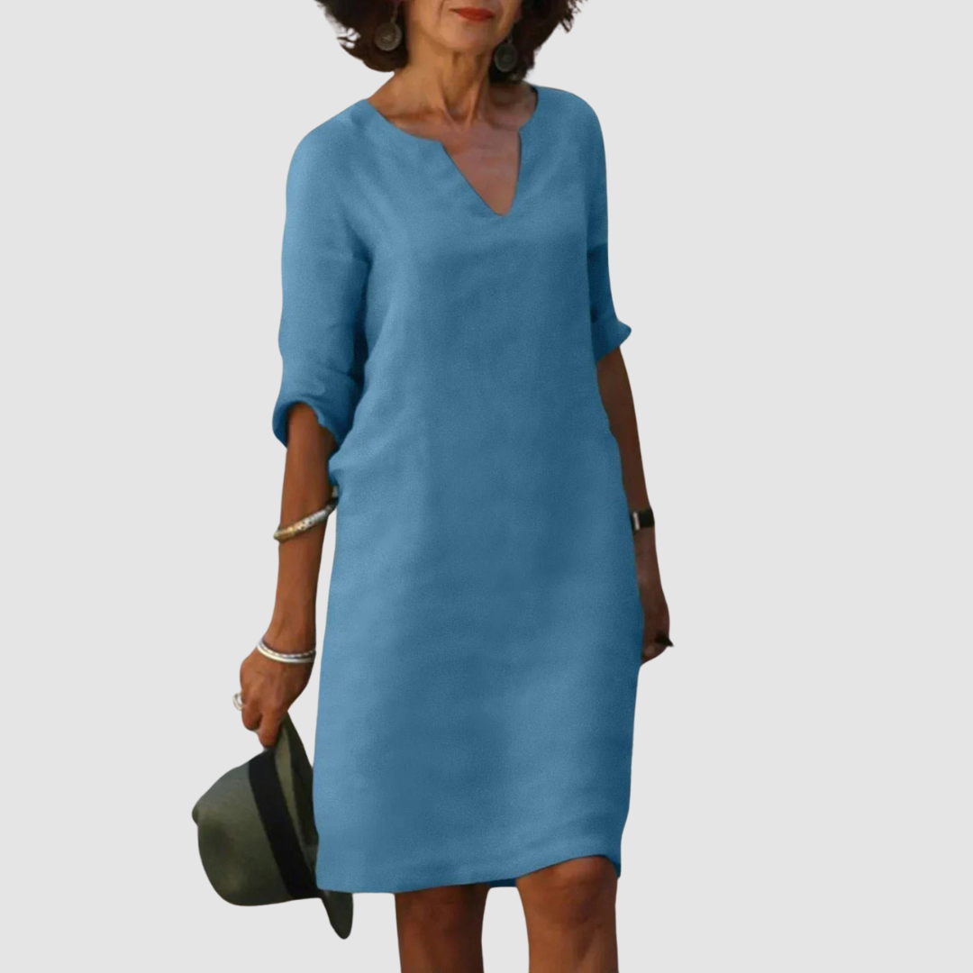 Marianne Elegant V-Neck Dress
