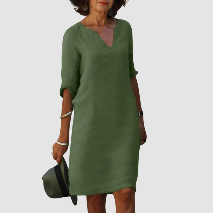 Marianne Elegant V-Neck Dress