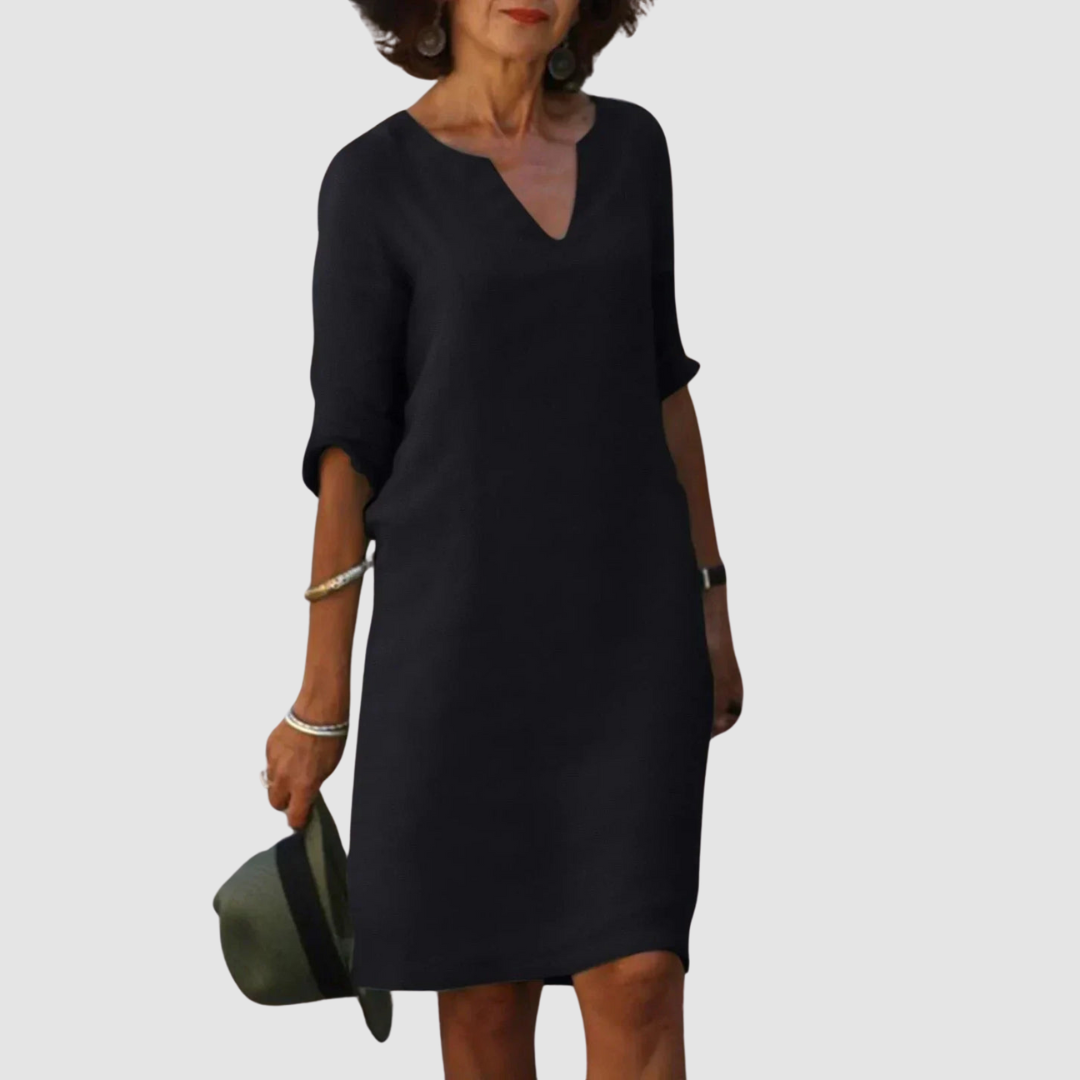 Marianne Elegant V-Neck Dress