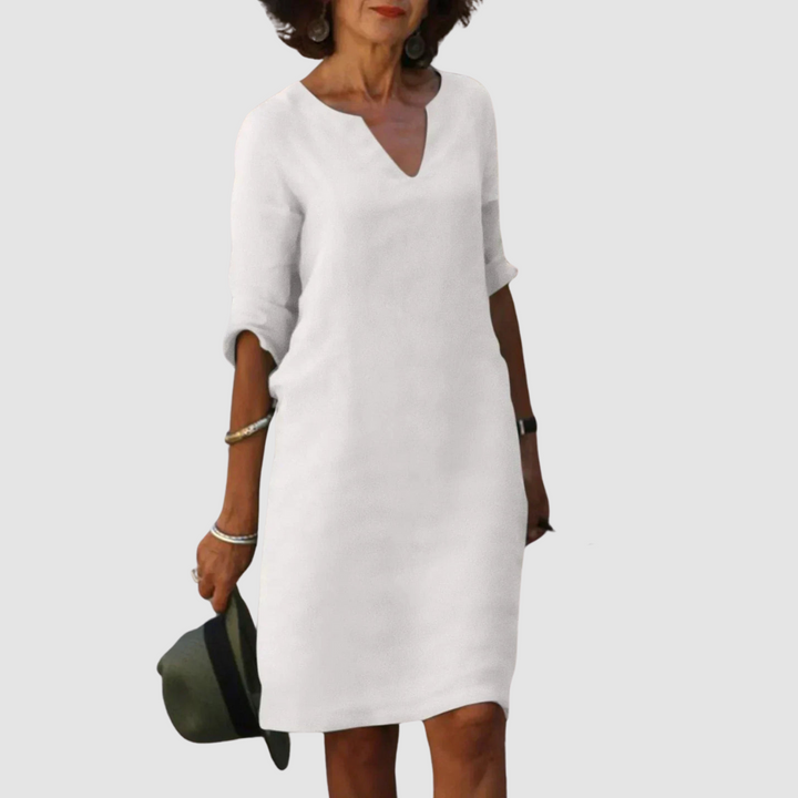 Marianne Elegant V-Neck Dress
