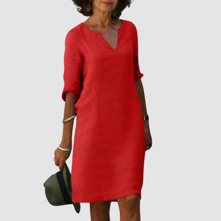 Marianne Elegant V-Neck Dress