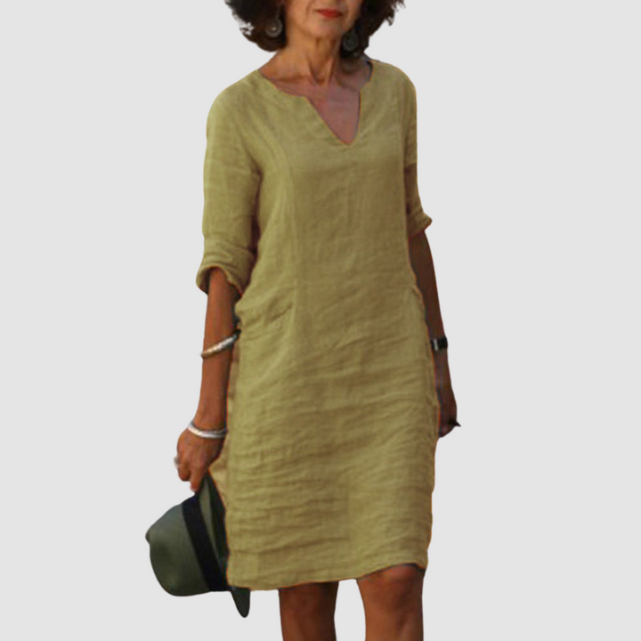 Marianne Elegant V-Neck Dress