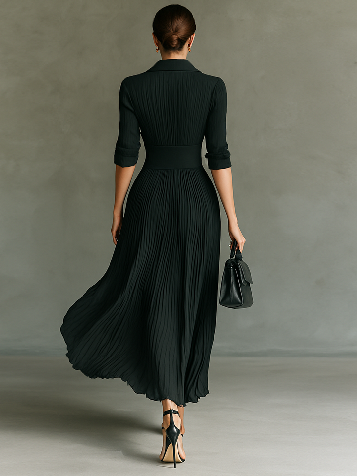 Naomi Pleated Maxi Dress