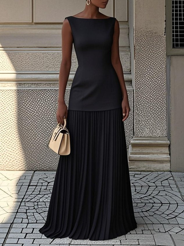 Shania Pleated Maxi Dress
