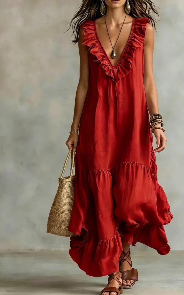 Rosalynn Elegant Ruffled Dress