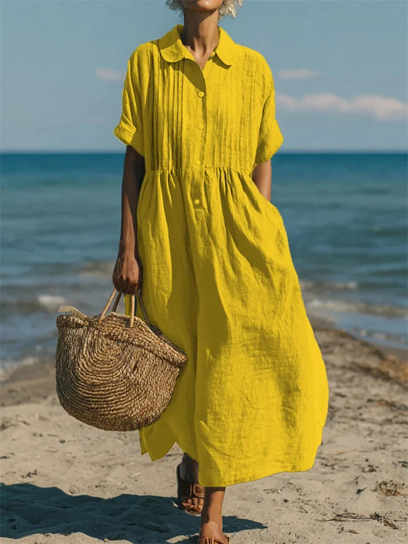 Alianna Elegant Shirt Dress