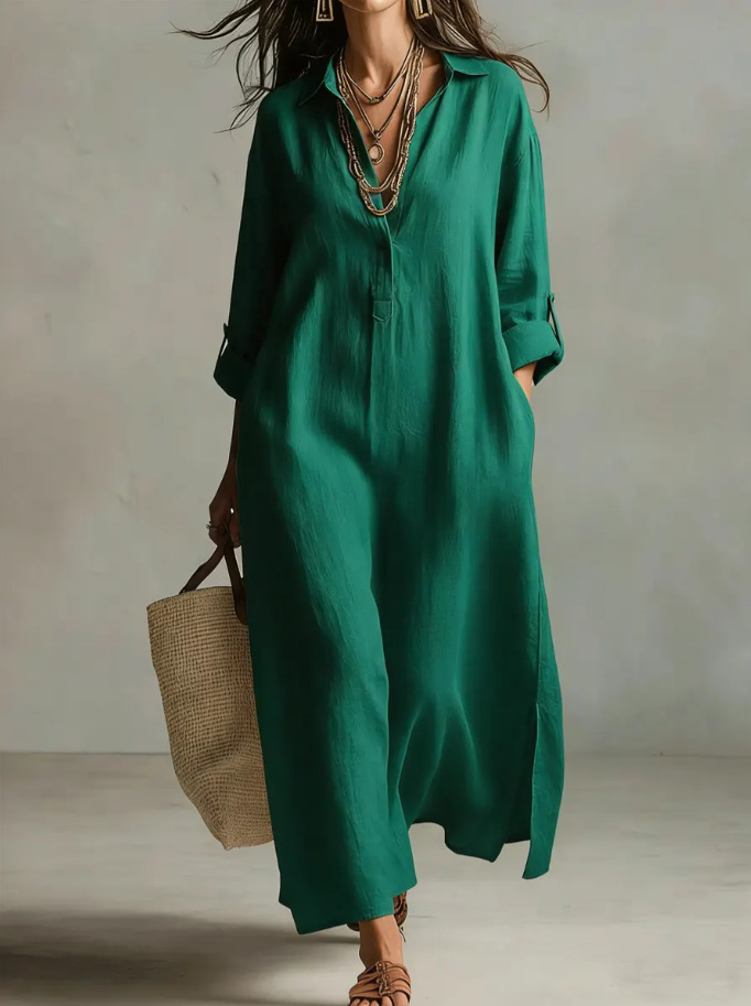 Myrtle Maxi Shirt Dress