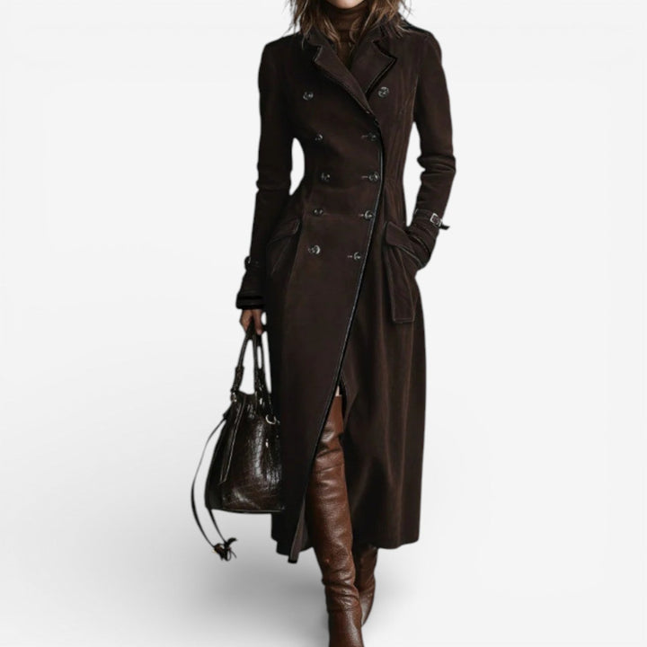 Israela Elegant Suede Coat