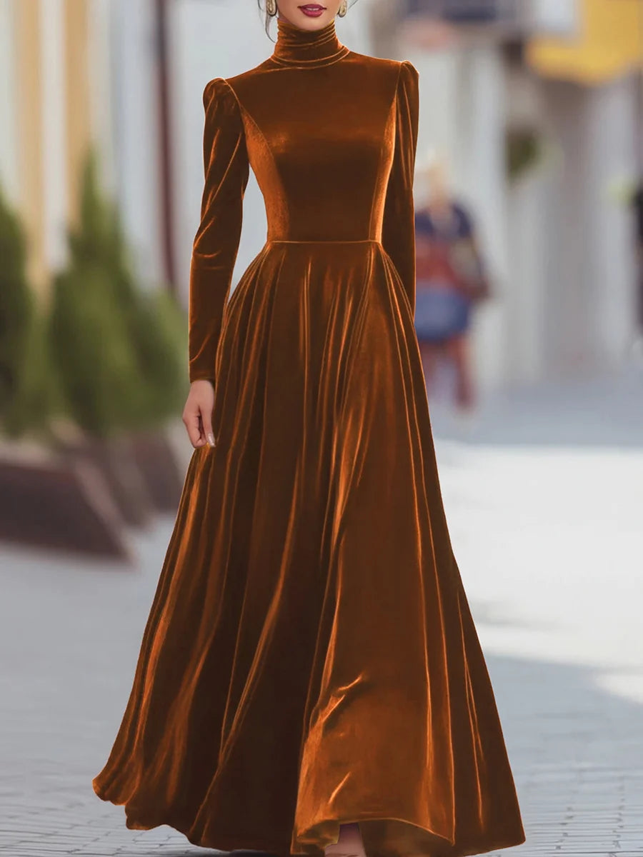 Terrie Elegant Velvet Dress