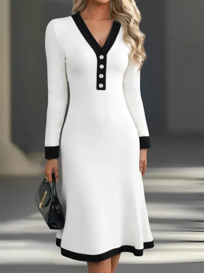 Kaylin Stylish Long-Sleeve Dress