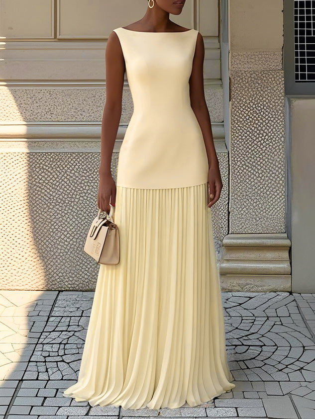 Shania Pleated Maxi Dress