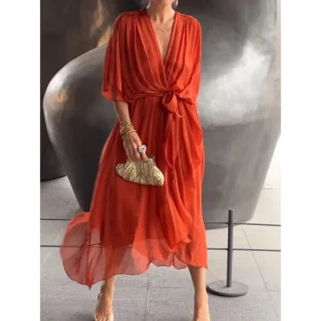 Hally Casual Chiffon Dress