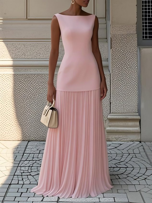 Shania Pleated Maxi Dress