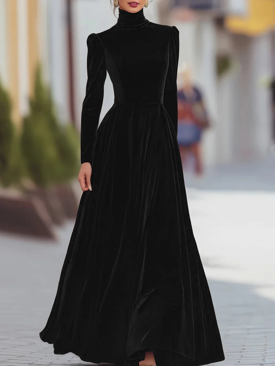 Terrie Elegant Velvet Dress