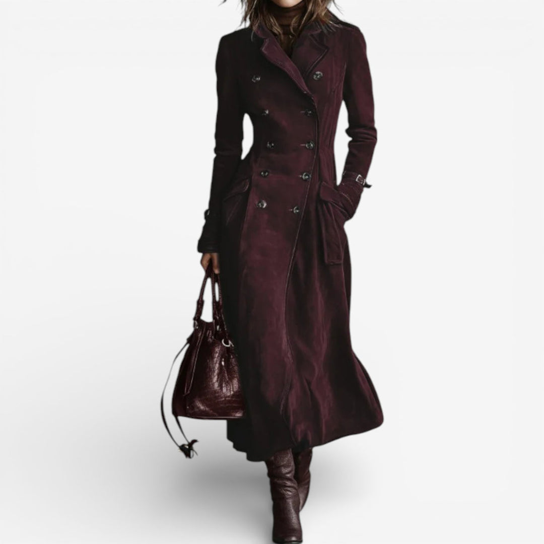 Israela Elegant Suede Coat
