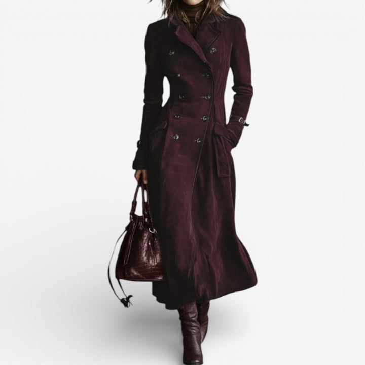 Israela Elegant Suede Coat