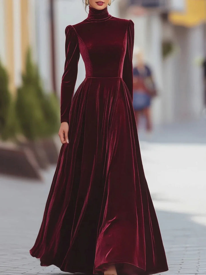 Terrie Elegant Velvet Dress
